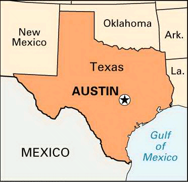texas austin map capital tx part kids britannica sxsw